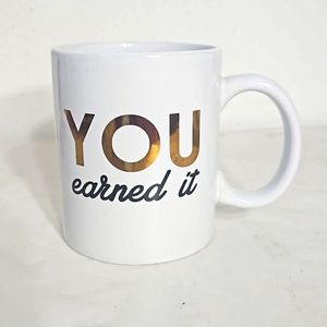 home essentials metallic gold you earned it coffee mug